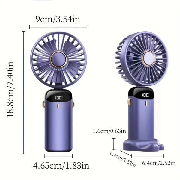 Portable LED Skincare Fan - Compact