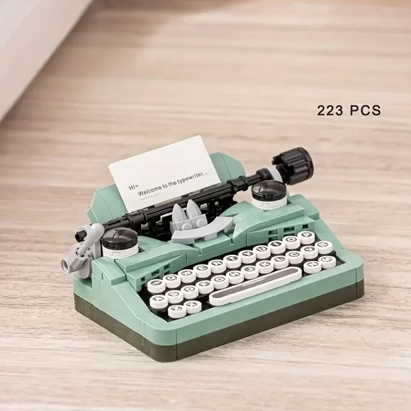 223pcs Classic Retro Manual Printer Mini Building Blocks F