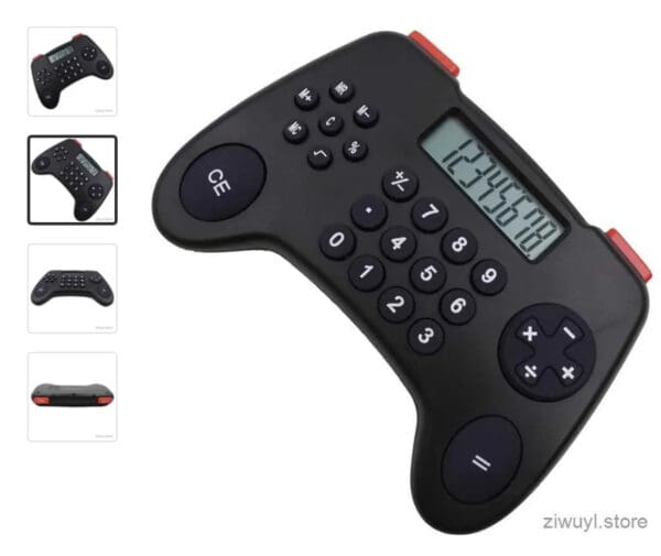 8-digit Gamepad Calculator Promotional Gift Black Portable Creative Cartoon