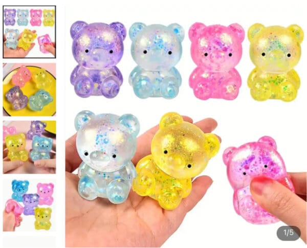 Cute Bear Squeeze Toys - Pull And Decompress ADHD Toys